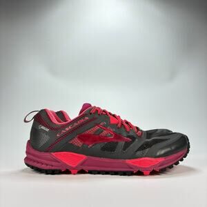 Brooks Cascadia 11 GTX Gray Pink Trail Running Shoes 1202221B081 Women's Size 8